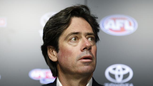 AFL CEO Gillon McLachlan has written to state and territory leaders, including SA Premier Steven Marshall, pitching the league’s quarantine hubs plan. (Photo by Darrian Traynor/Getty Images)