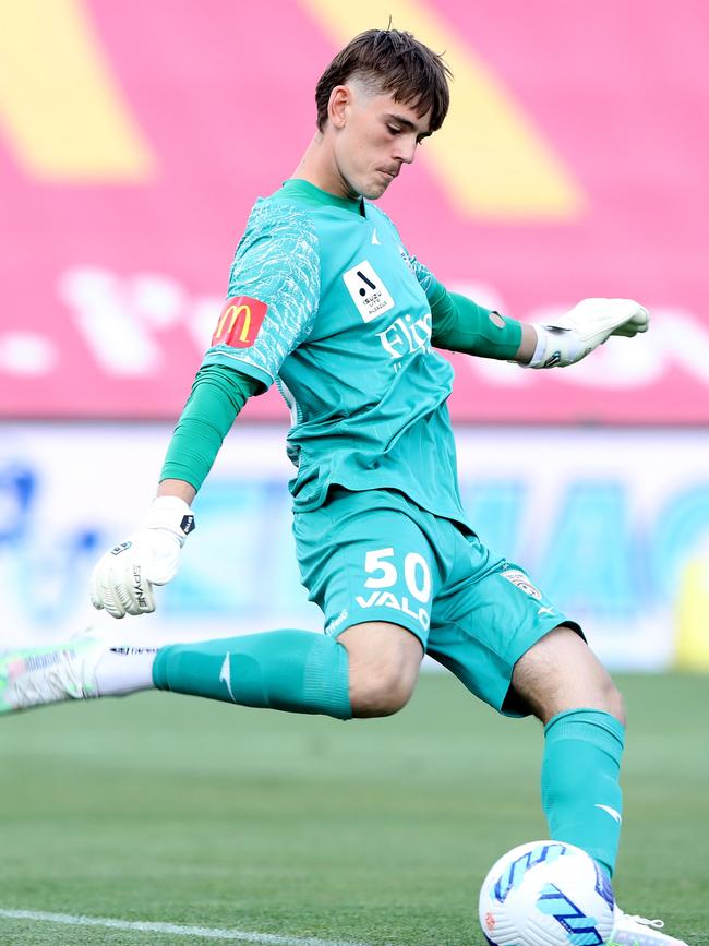 Steven Hall during the round seven A-League Men's match between Adelaide United and Wellington Phoenix at Coopers Stadium, on January 1. Picture: Sarah Reed/Getty Images