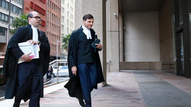 Arthur Moses SC, right, is Mr Roberts-Smith’s barrister in the defamation lawsuit. Picture: NCA NewsWire / Dylan Coker