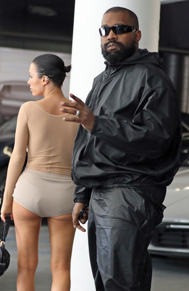 Kanye West's Wife Bianca Censori Wears Gray Bra with Super Short Silver  Skirt During WeHo Outing: Photo 5025540, Bianca Censori, Kanye West Photos