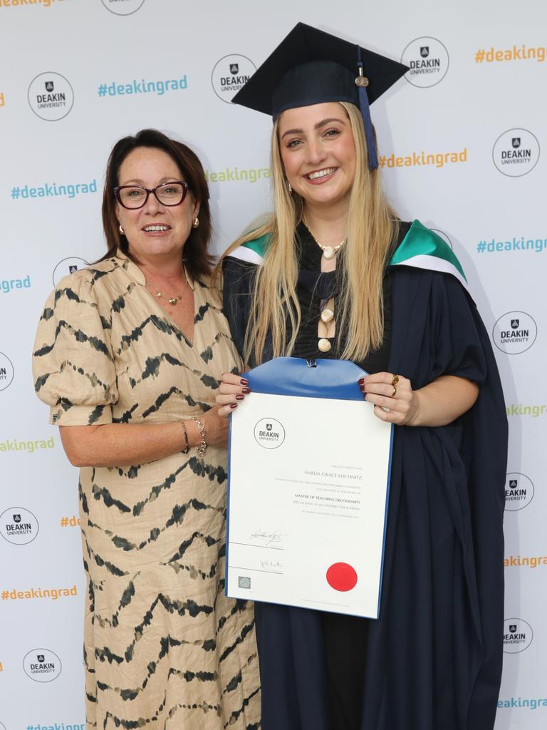 Tina Creece and graduate Amelia Leichnitz. Picture: Mark Wilson