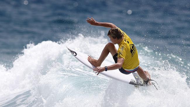 Kael Walsh in action at the Quiksilver Pro Trials at Snapper Rocks on Wednesday. Picture: Jerad Williams