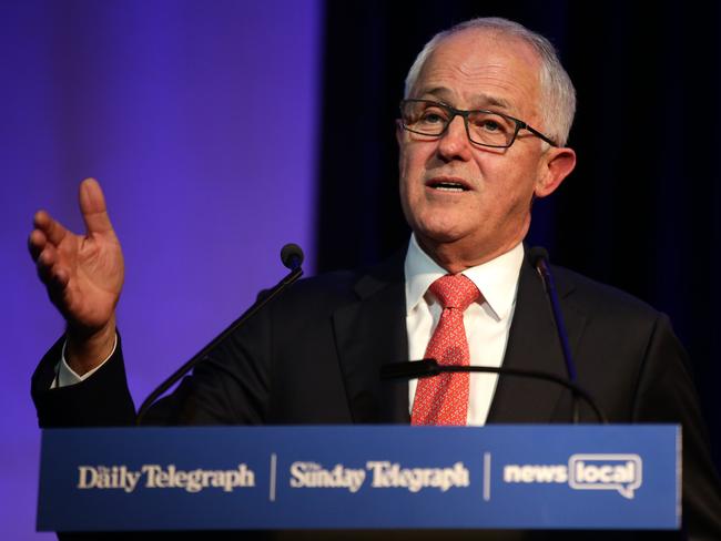 Prime Minister Malcolm Turnbull is hailing a “year of delivery” on schools, energ­y and national security. Picture: Jonathan Ng