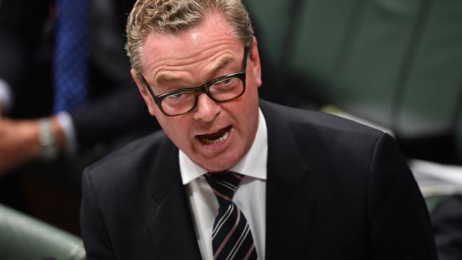 Minister for Defence Industry Christopher Pyne has hit back at Nick Xenophon’s suggestions savings could come from Defence. Picture: AAP Image/Mick Tsikas