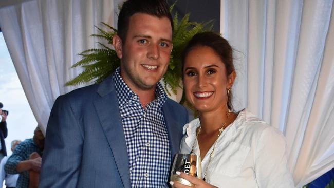 Gotta Kiss’ co-trainr Matt Hoysted will marry fiancee Caitlin Lavin on Sunday. Picture: Jenni Purdy