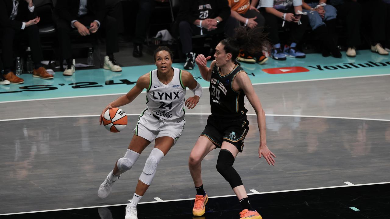 The women’s 3-on-3 professional basketball league, founded by Napheesa Collier (L) and Breanna Stewart (R), launched in January. Their success in the WNBA – particularly facing off in the 2024 finals – while also working to establish this new league, is a significant accomplishment. Picture: Getty