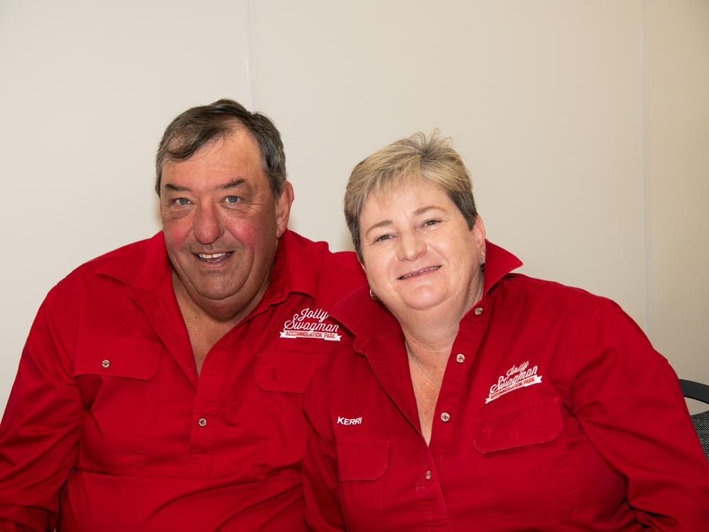 Brad and Kerri Goltz, Jolly Swagman Accommodation Park. Chronicle Garden Competition, awards presentation at Oaks Toowoomba Hotel.Thursday September 14, 2023