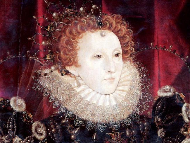 Queen Elizabeth I of England in undated portrait, who was on the throne from 1558 to 1603. Picture: Supplied