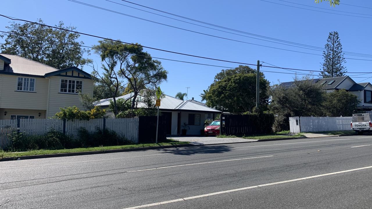 Police declared a crime scene on Belmont Rd, Tingalpa, Saturday night. Picture: Danielle O'Neal