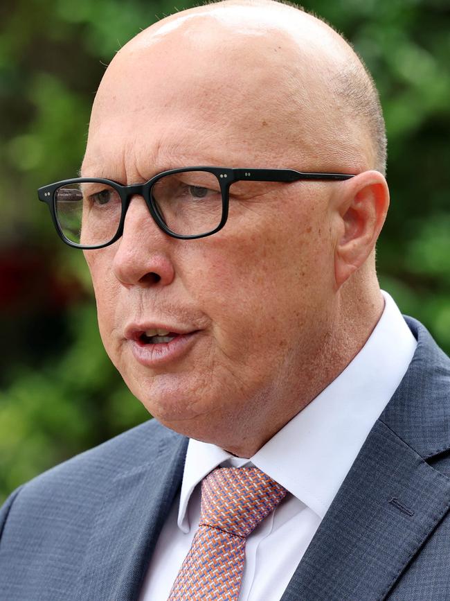 Opposition Leader Peter Dutton started the year under pressure. Picture: Richard Dobson