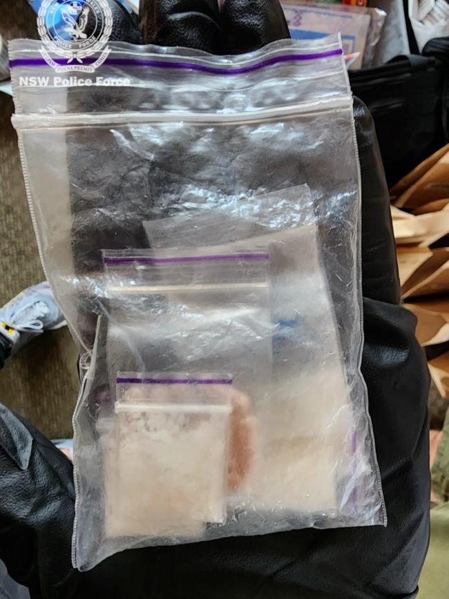 Prohibited drugs found following the arrest.