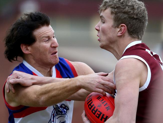 Shane Harvey in action for Heidelberg. Picture: Mark Wilson