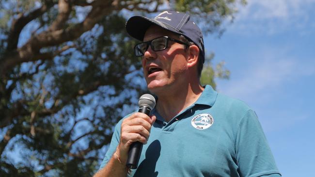 Recently re-elected Solomon MP Luke Gosling after the Darwin May Day march at Bicenntenial Park, The Esplanade on Monday, May 5. Picture: Zizi Averill