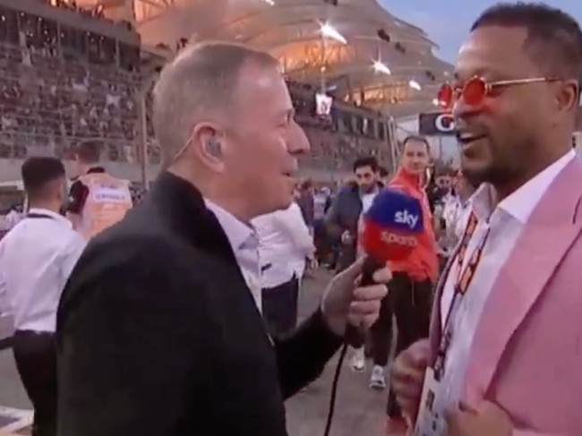 Martin Brundle and Patrice Evra