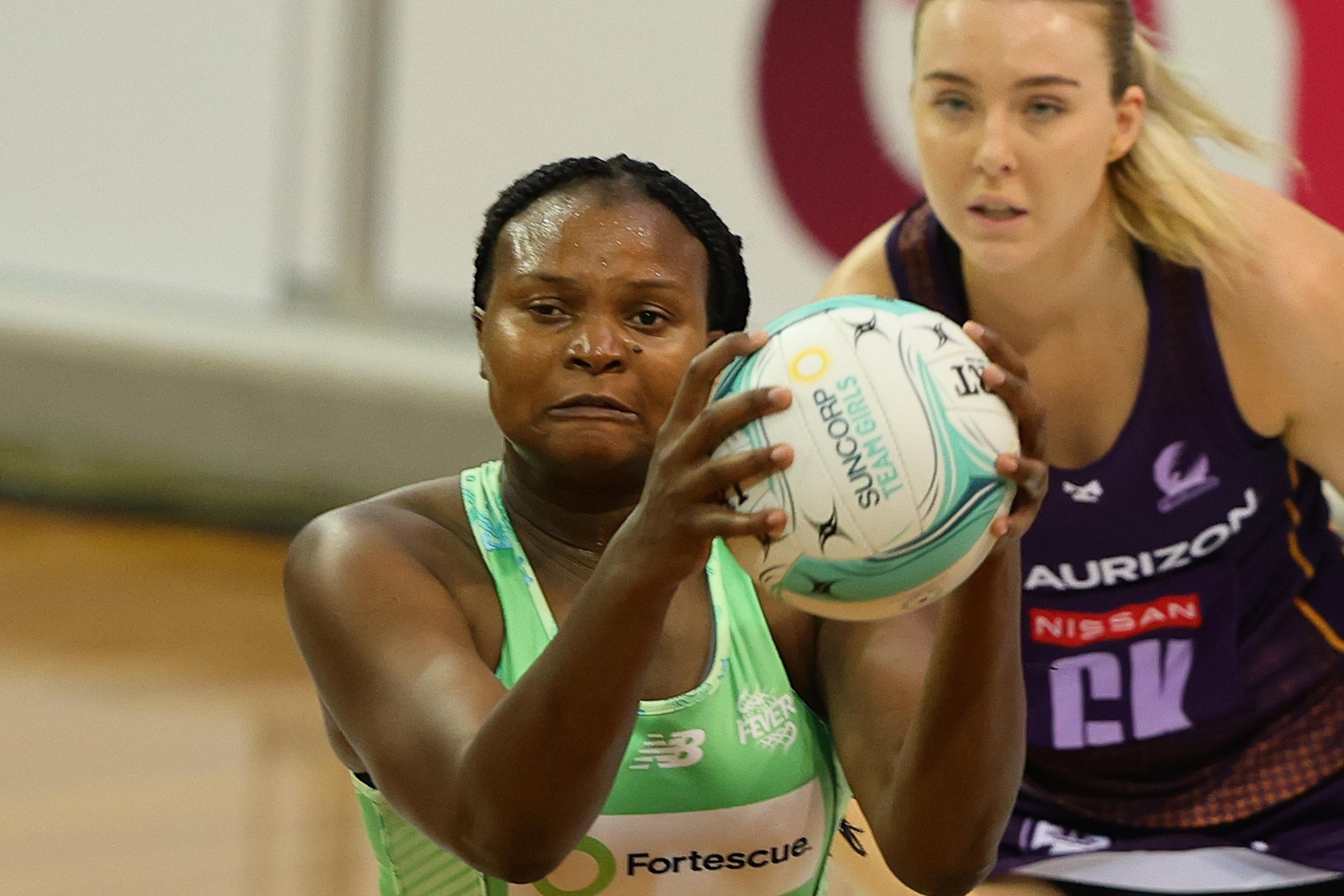 Mwai Kumwenda competes for the ball during the 2025 Suncorp Team Girls Cup. Picture: Getty Images