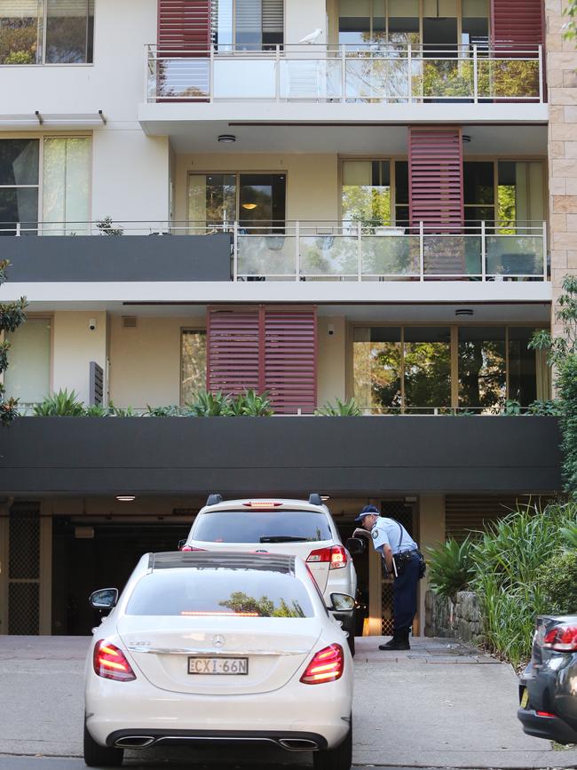 The apartment complex where the body was found. Picture: Richard Dobson