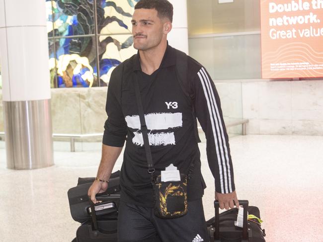 Las Vegas NRL teams return to Sydney.Panthers player, Nathan Cleary. Photo Jeremy Piper