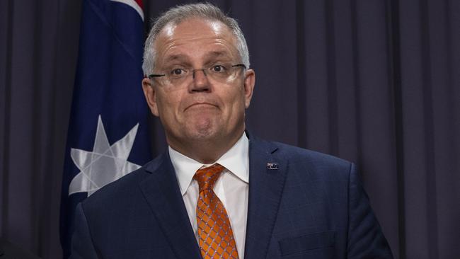 Prime Minister Scott Morrison in Canberra on Tuesday. Picture: Gary Ramage