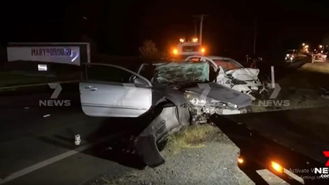 A horrific car crash on Sunday night in Maryborough killed three women and left a fourth in critical condition. Right photo: 7 News.