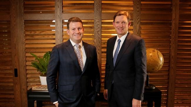 <i>Alan Dixon (left) and David Evans of Evans Dixon. Picture: Stuart McEvoy/The Australian.</i>