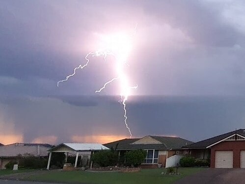 The storm at Rutherford. Picture: Facebook/Nicole 'n' Dave Vought.