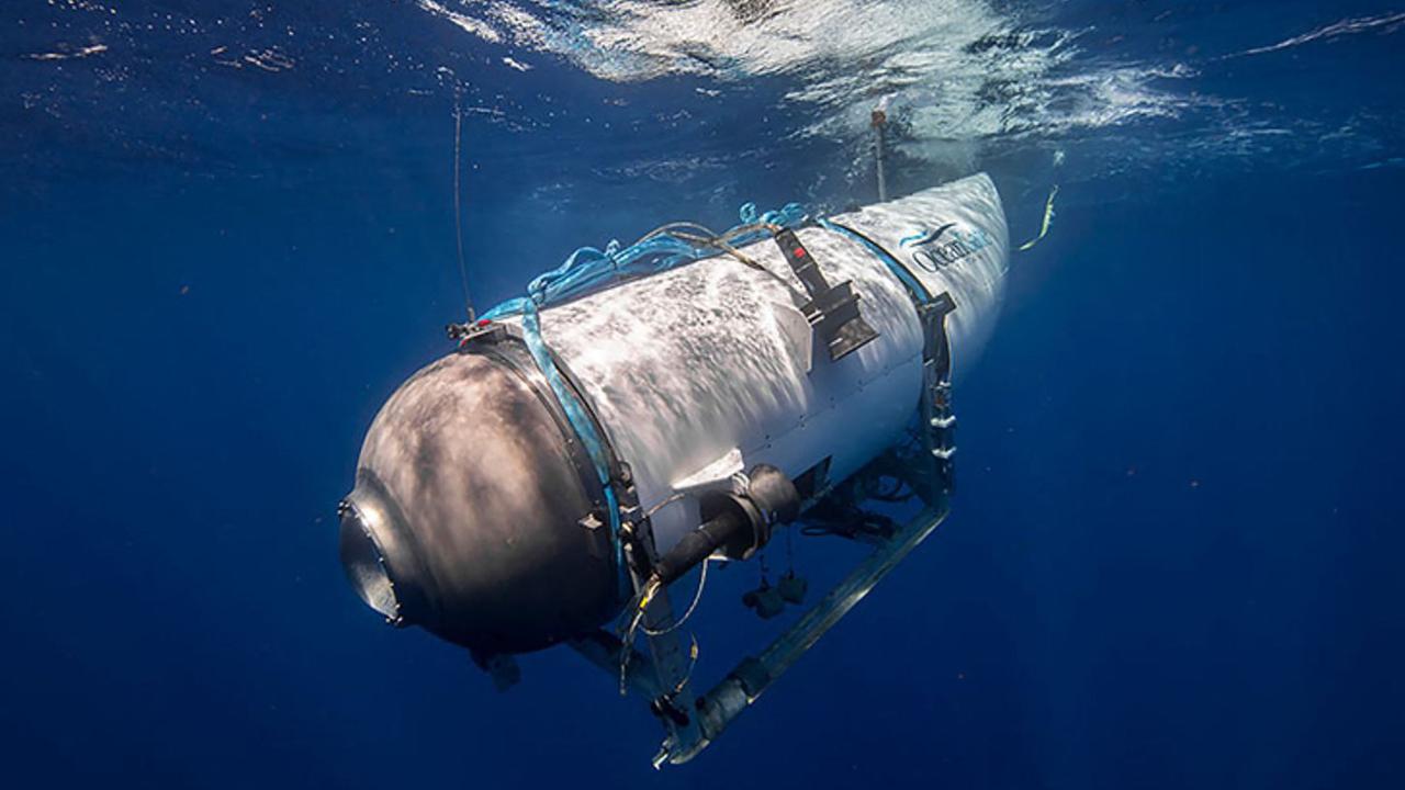 The submersible was met with tragedy as it sought to explore the Titanic wreckage. Picture: Handout/OceanGate Expeditions/AFP