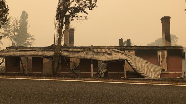 Damaged properties near Corryong. Picture: Perry Duffin