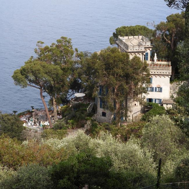 The Dolce and Gabbana estate, with Sia’s wedding set-up at left. Picture: Cobra Team/Backgrid