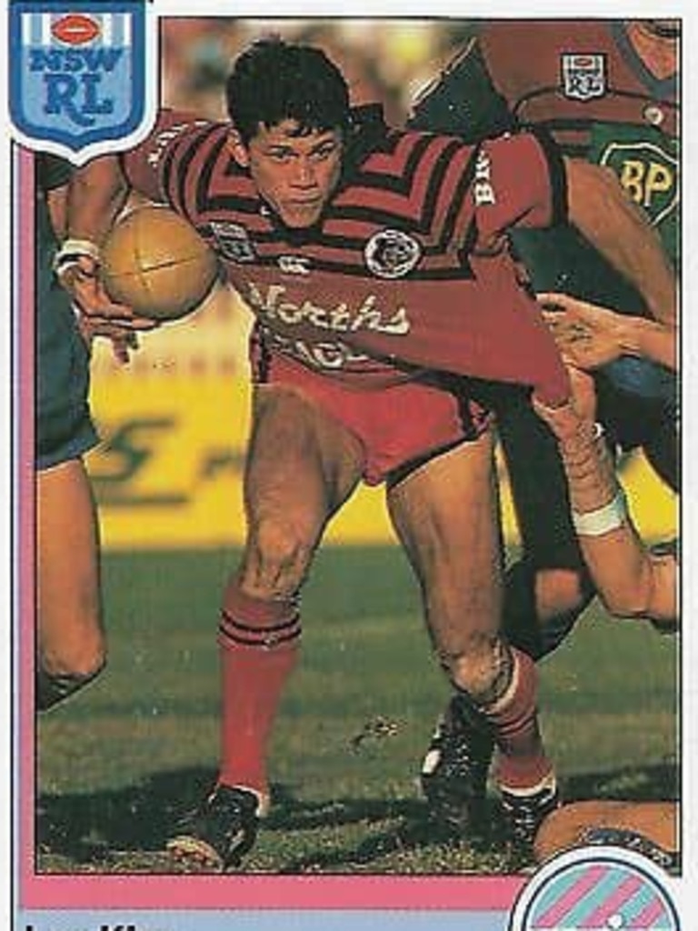 Les Kiss played 100 first grade games for North Sydney between 1986-1993. He represented Australia and Queensland both on four occasions each. Picture Rugby League History