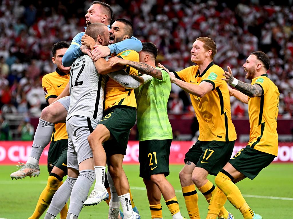 Andrew Redmayne was the hero with two saves in the penalty shootout. Picture: Joe Allison/Getty Images