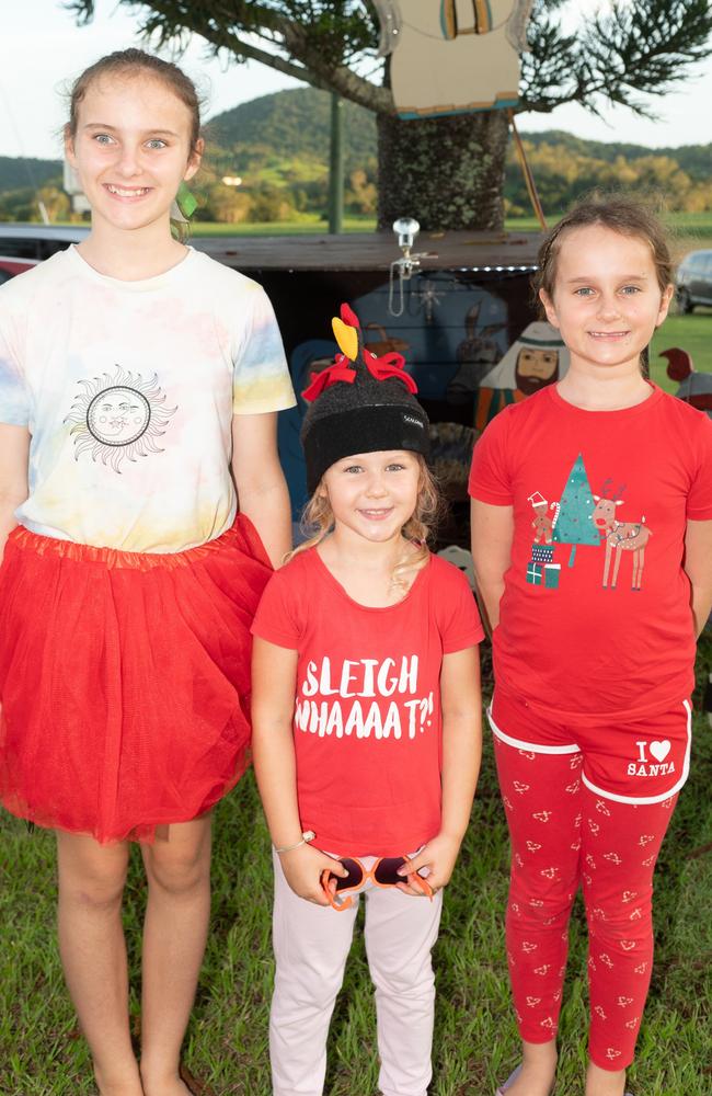 Lisa Ford, Sophie Ford and Nina Ford at Habana Carols Under the Stars 2023. Saturday 23 December 2023 Picture:Michaela Harlow