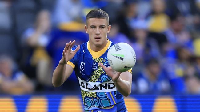 Jakob Arthur will play halfback for the Eels against Manly. Picture: Mark Evans/Getty Images