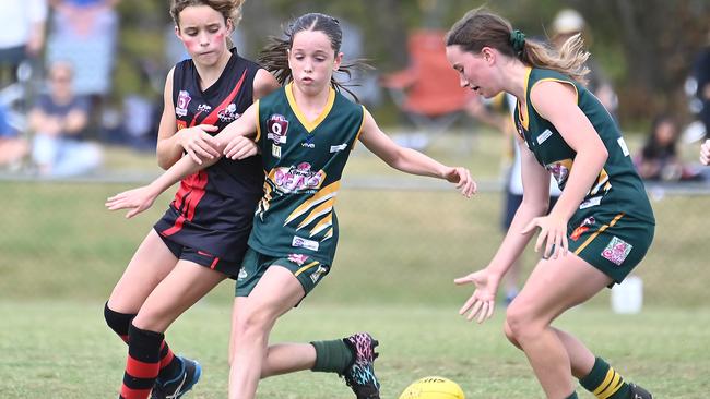 Action from Saturday's McDonaldâ€™s South East Queensland Youth Grand Finals played at Yeronga AFC. 2 September 2023. Picture, John Gass