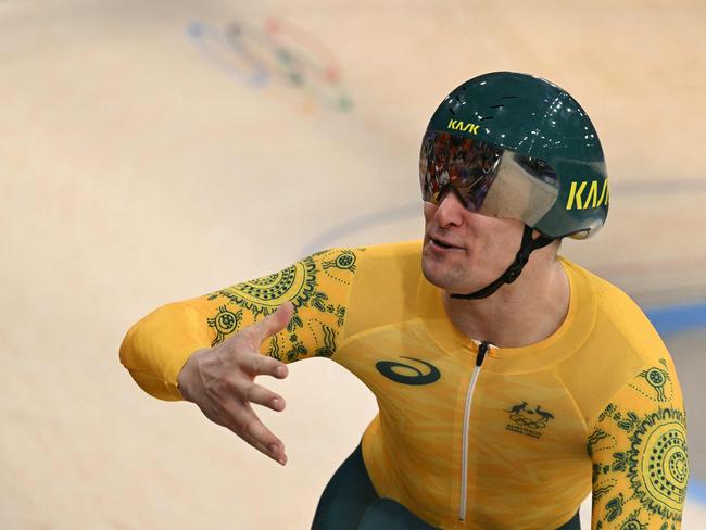 Matthew Glaetzer swoops in for bronze. Picture: Sebastien Bozon / AFP