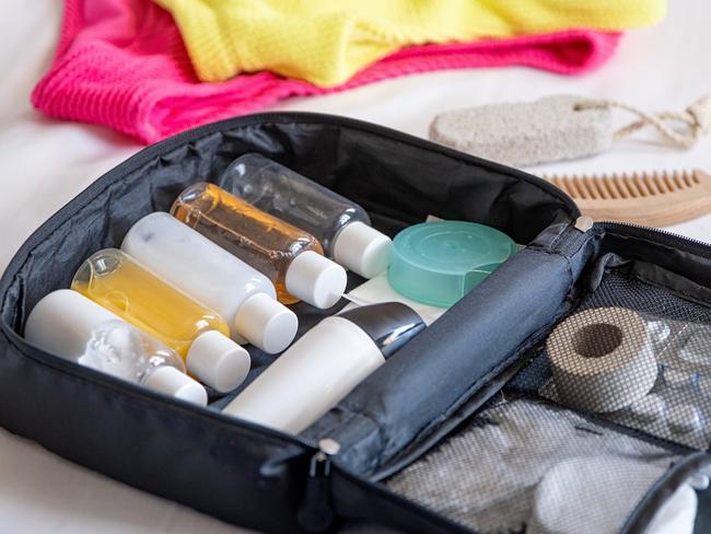 Decant toiletries and keep you toilet bag packed.