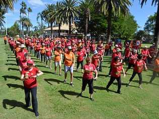 QUIET CROWD: Tai Chi enthusiasts made their way to Gatton last week. Picture: Adam Roberts