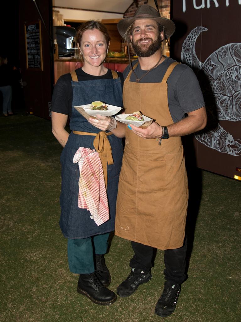 Samantha Liebke and Benjamin Moller at the Gold Coast Retro Night Cruise. Picture: Andrew Meadowcroft.