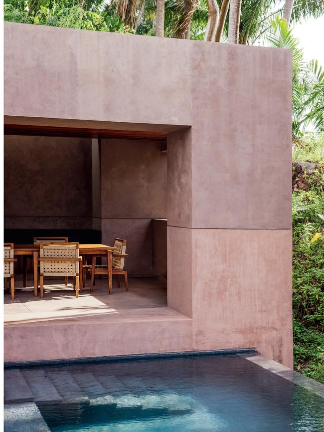 The open-air dining space at a villa beckons. Photo: Tanveer Badal.