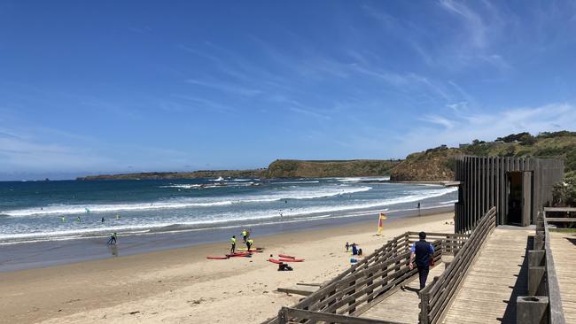 Smith’s Beach, where a bodyboarder drowned on April 26, 2023.