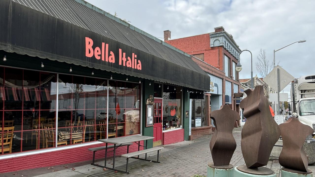 This Bella Italia restaurant in Port Angeles played a role in Twilight. Picture: Benedict Brook