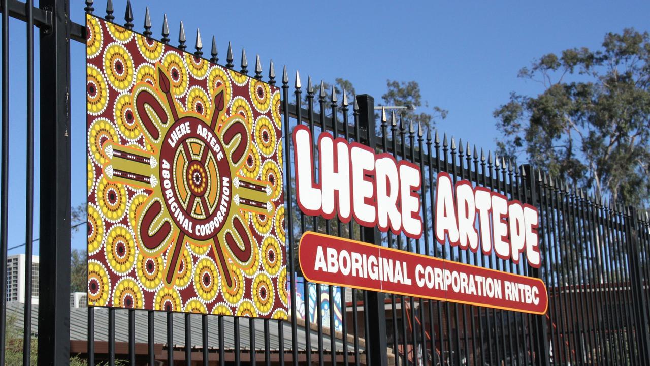 The Lhere Artepe Aboriginal Corporation office on Gap Rd, Alice Springs. May 2025. Picture: Gera Kazakov