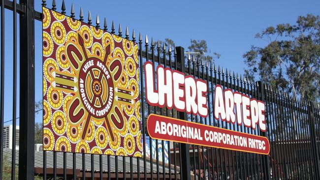 The Lhere Artepe Aboriginal Corporation office on Gap Rd, Alice Springs. May 2025. Picture: Gera Kazakov