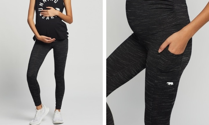 Maternity Leggings for Women. Running Bare Maternity Activewear.