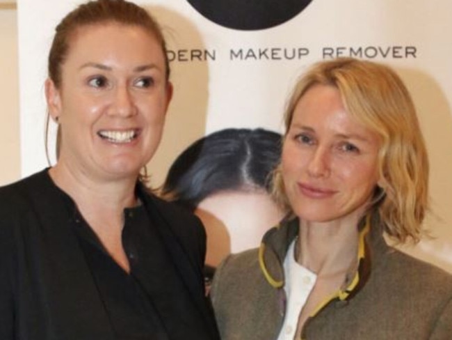 Rebecca Williamson with Naomi Watts, who also uses the Face Halo.