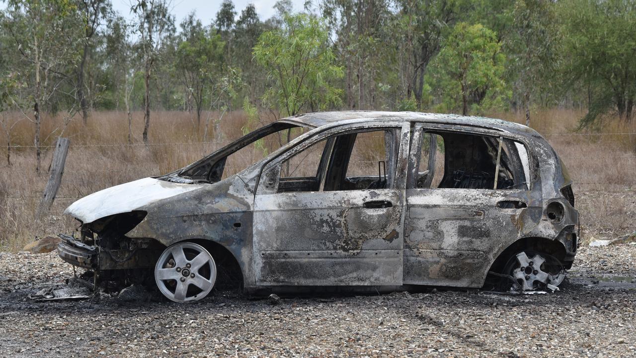 Car fire on River Rd at Port Curtis on Friday, November 17.