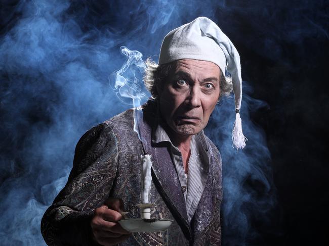 Eugene Gilfedder as Scrooge in A Christmas Carol, QPAC. Picture: Liam Kidston