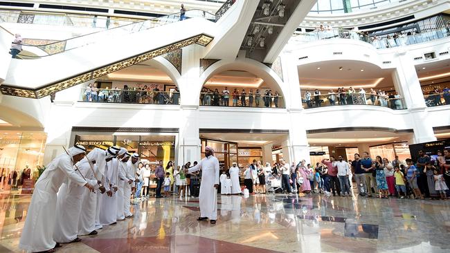 A shopping mall in Dubai.