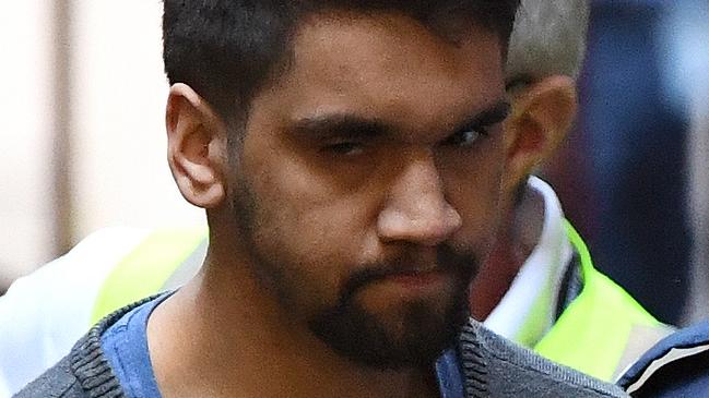 Codey Herrmann was sentenced to a minimum of 30 years behind bars for rape and murder in October 2019. Picture: AAP Image/James Ross