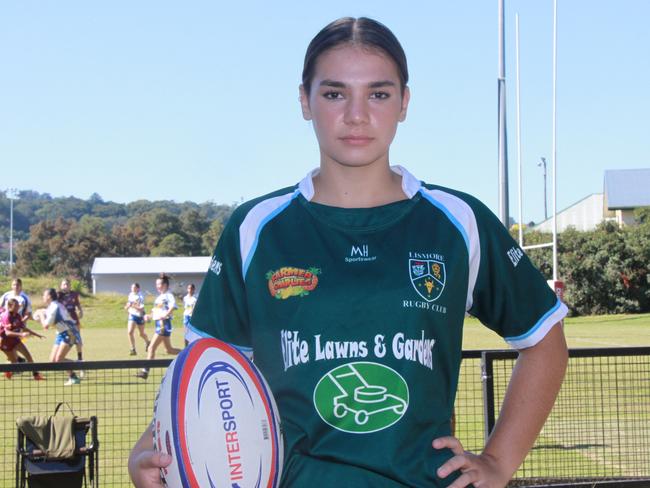 NSW COUNTRY: Lismore Rugby Union Club player Kali Ainsworth, 15, said she is thrilled to be selected for the NSW Country U16 Girls team. Photo: Alison Paterson