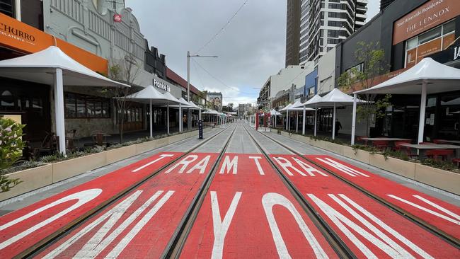 Construction on Parramatta light rail’s Eat St wrapped up in October as part of the $2.4 billion project’s stage one.